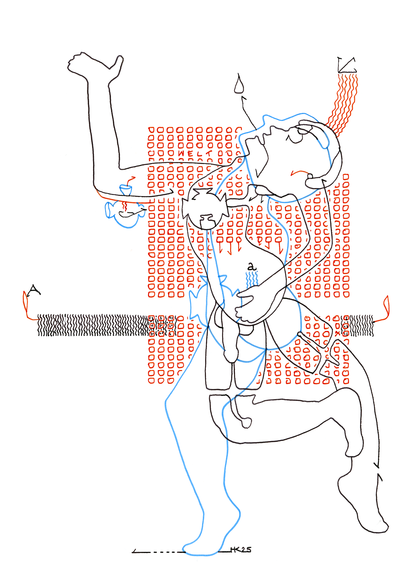 Hannes Kater  Tageszeichnung (Zeichnung/drawing) vom 12.06.2025 (1414 x 2000 Pixel)