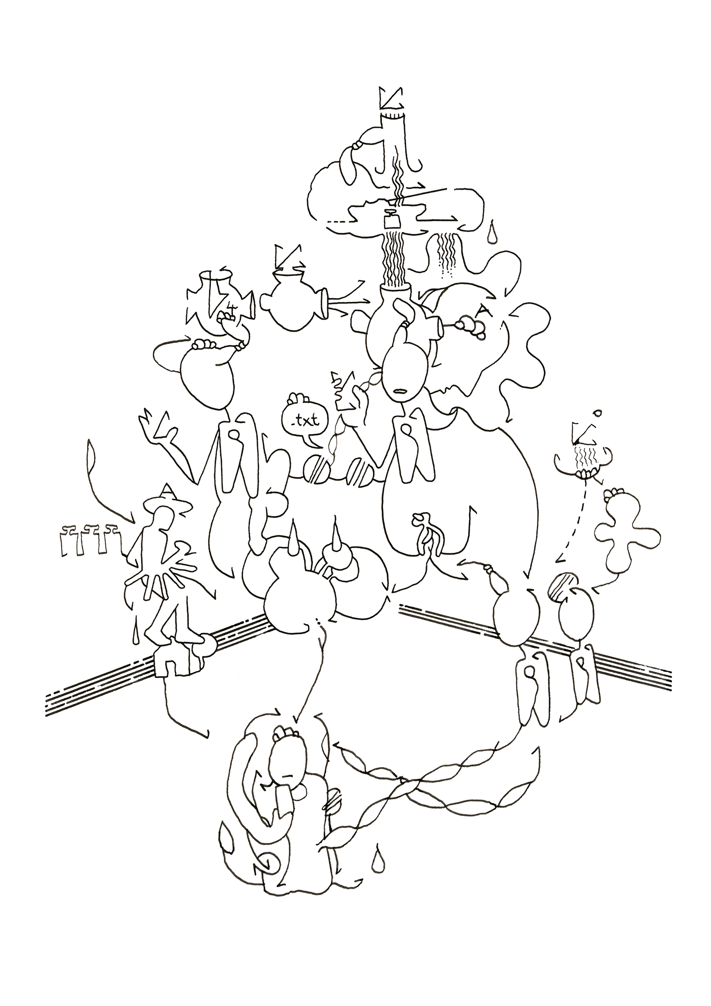 Hannes Kater  Tageszeichnung (Zeichnung/drawing) vom 26.09.2025 (1414 x 2000 Pixel)