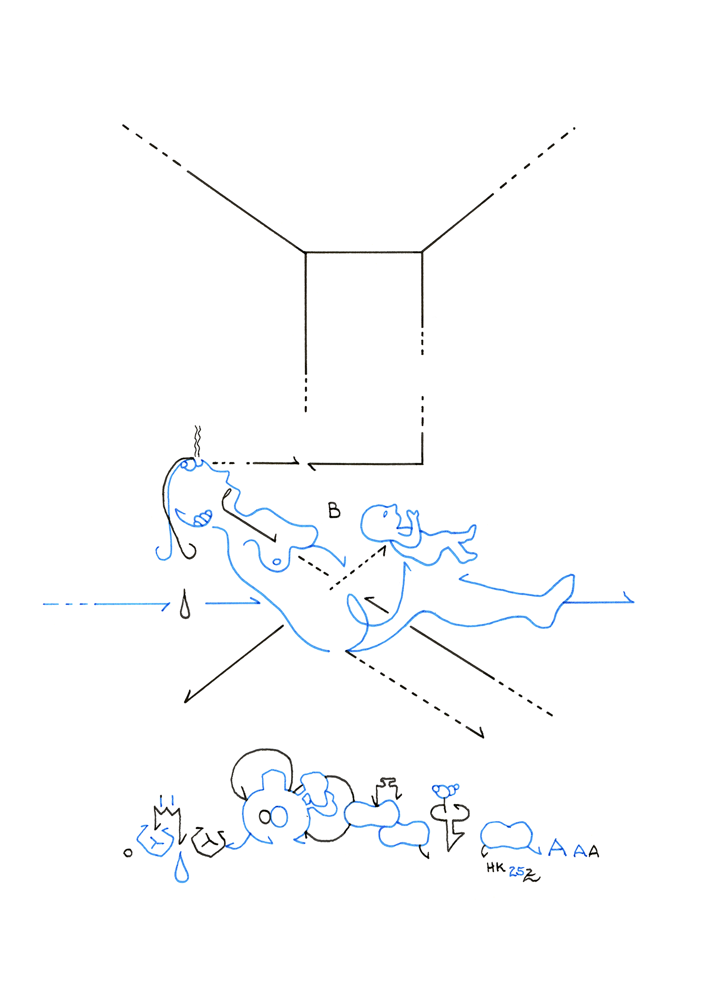 Hannes Kater – Tageszeichnung (Zeichnung/drawing) vom 11.09.2025 (1414 x 2000 Pixel)