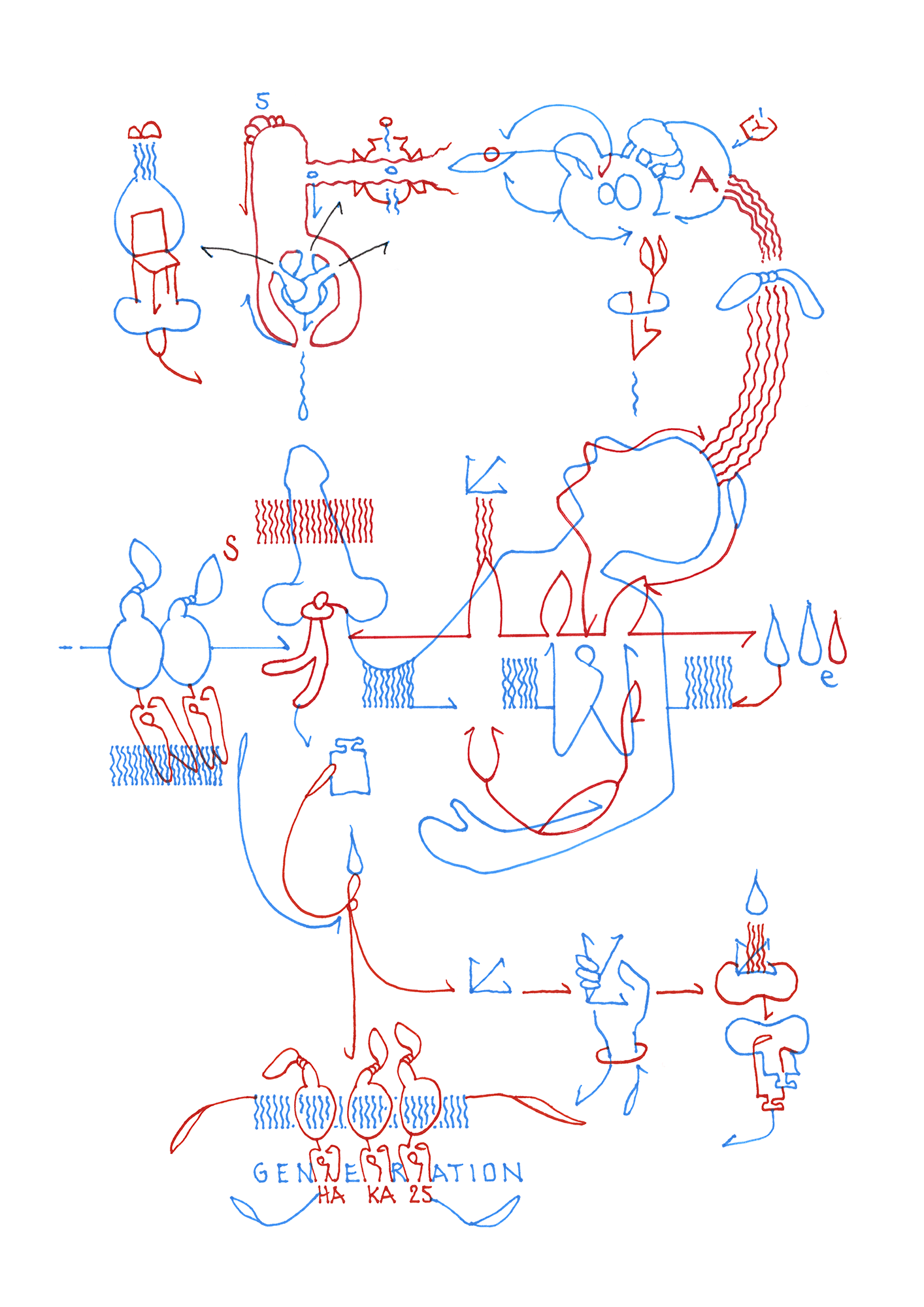 Hannes Kater – Tageszeichnung (Zeichnung/drawing) vom 23.10.2025 (1414 x 2000 Pixel)