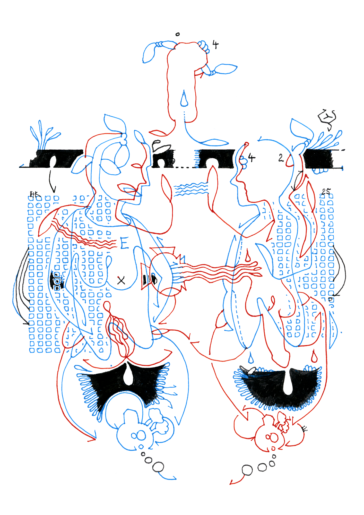 Hannes Kater – Tageszeichnung (Zeichnung/drawing) vom 21.11.2025 (1414 x 2000 Pixel)