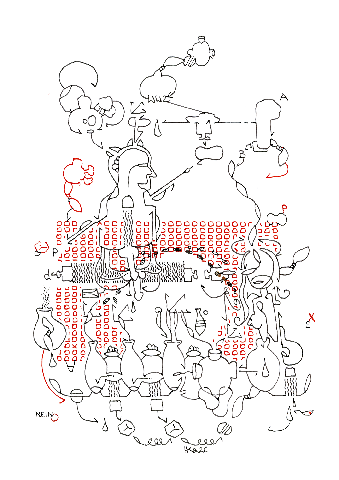 Hannes Kater  Ziehungszeichnung (Zeichnung/drawing) vom 27.10.2026 (1414 x 2000 Pixel)