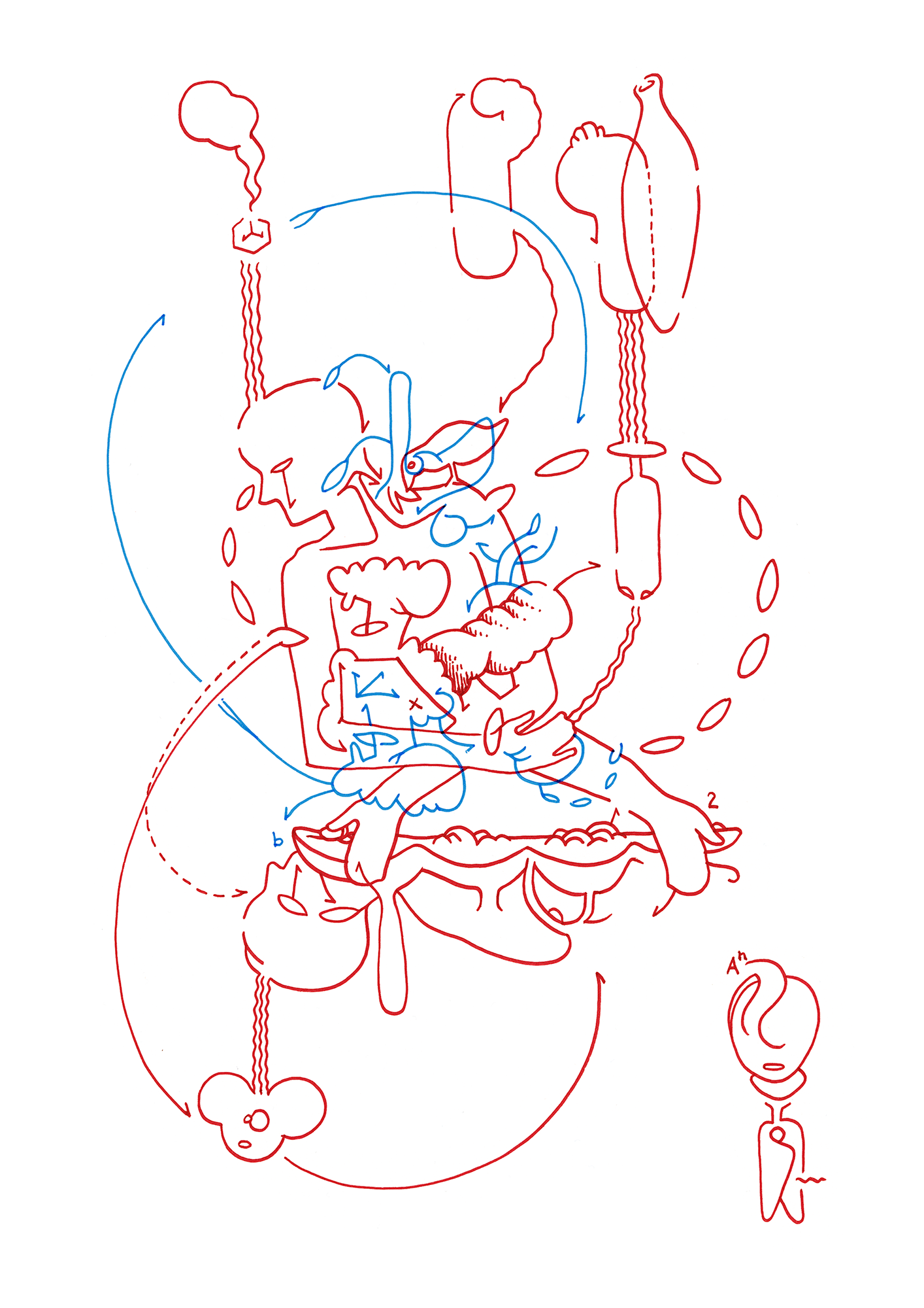 Hannes Kater  Tageszeichnung (Zeichnung/drawing) vom 05.10.2014 (1414 x 2000 Pixel)