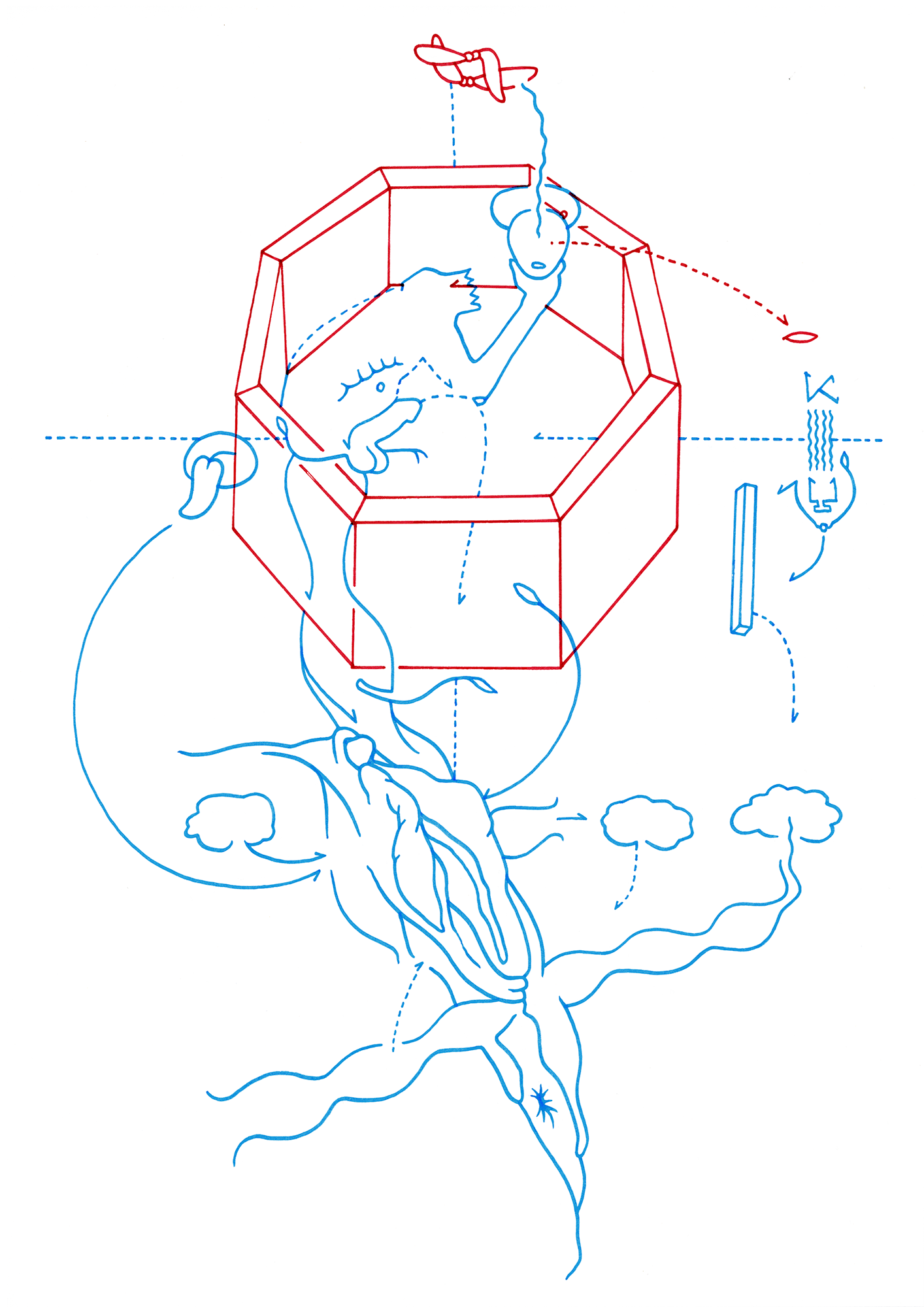 Hannes Kater  Tageszeichnung (Zeichnung/drawing) vom 08.10.2014 (1414 x 2000 Pixel)