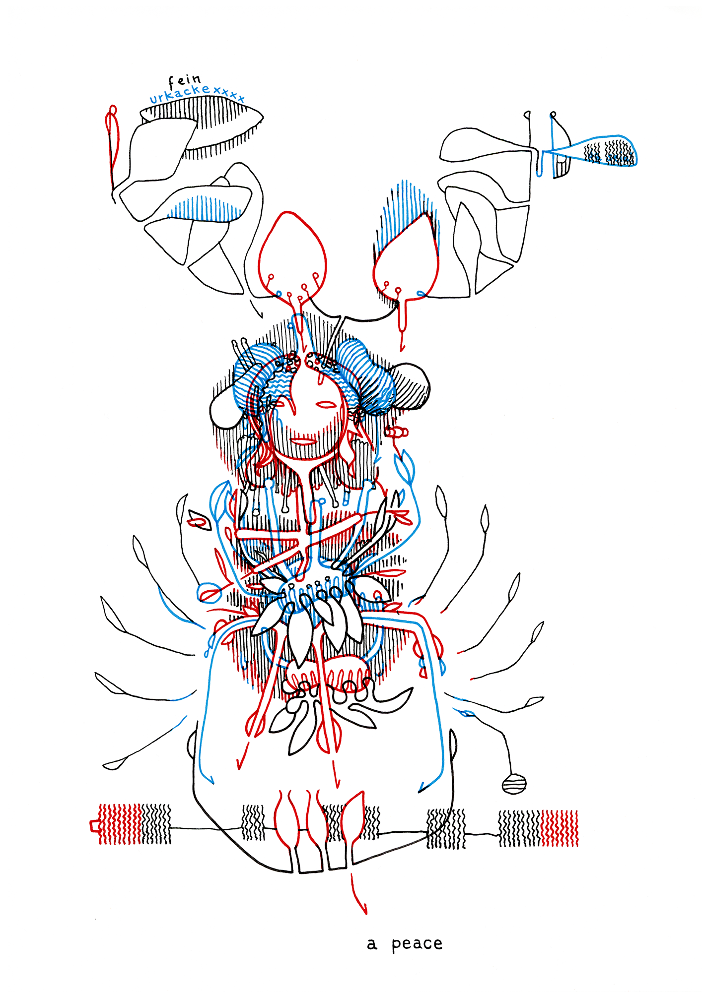 Hannes Kater  Tageszeichnung (Zeichnung/drawing) vom 12.10.2014 (1414 x 2000 Pixel)