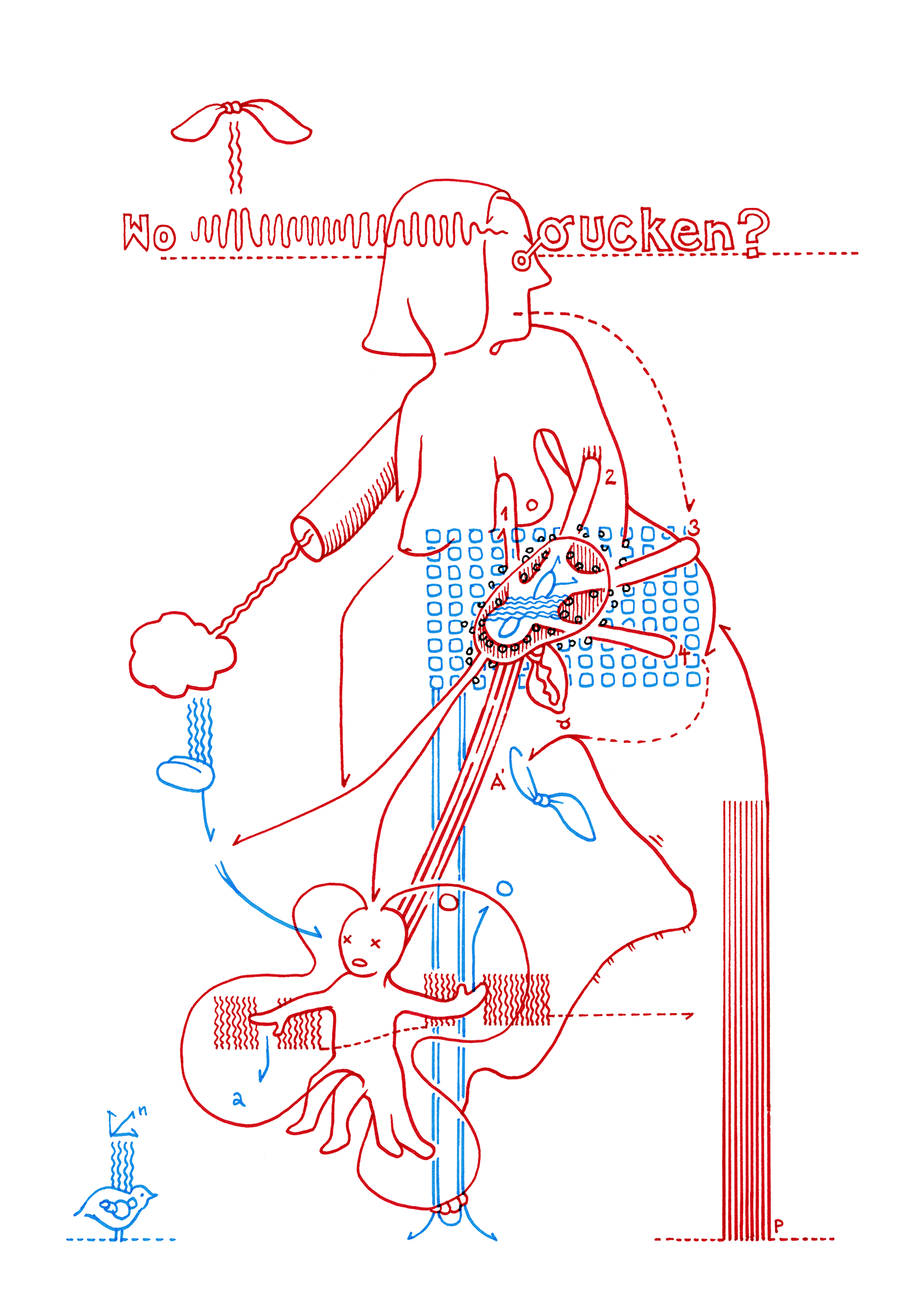 Hannes Kater – Tageszeichnung (Zeichnung/drawing) vom 16.10.2014 (1414 x 2000 Pixel)