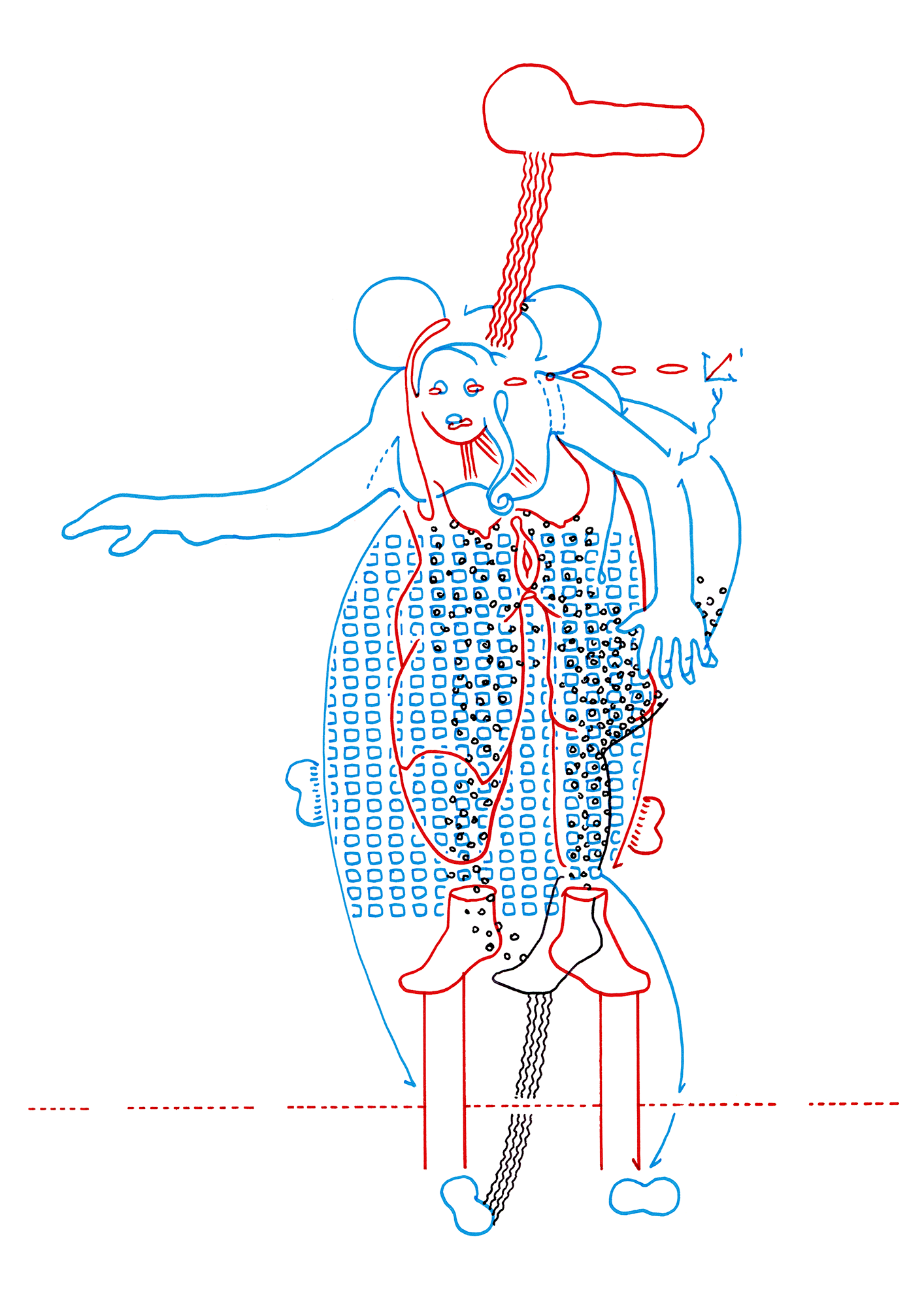 Hannes Kater – Tageszeichnung (Zeichnung/drawing) vom 29.10.2014 (1414 x 2000 Pixel)