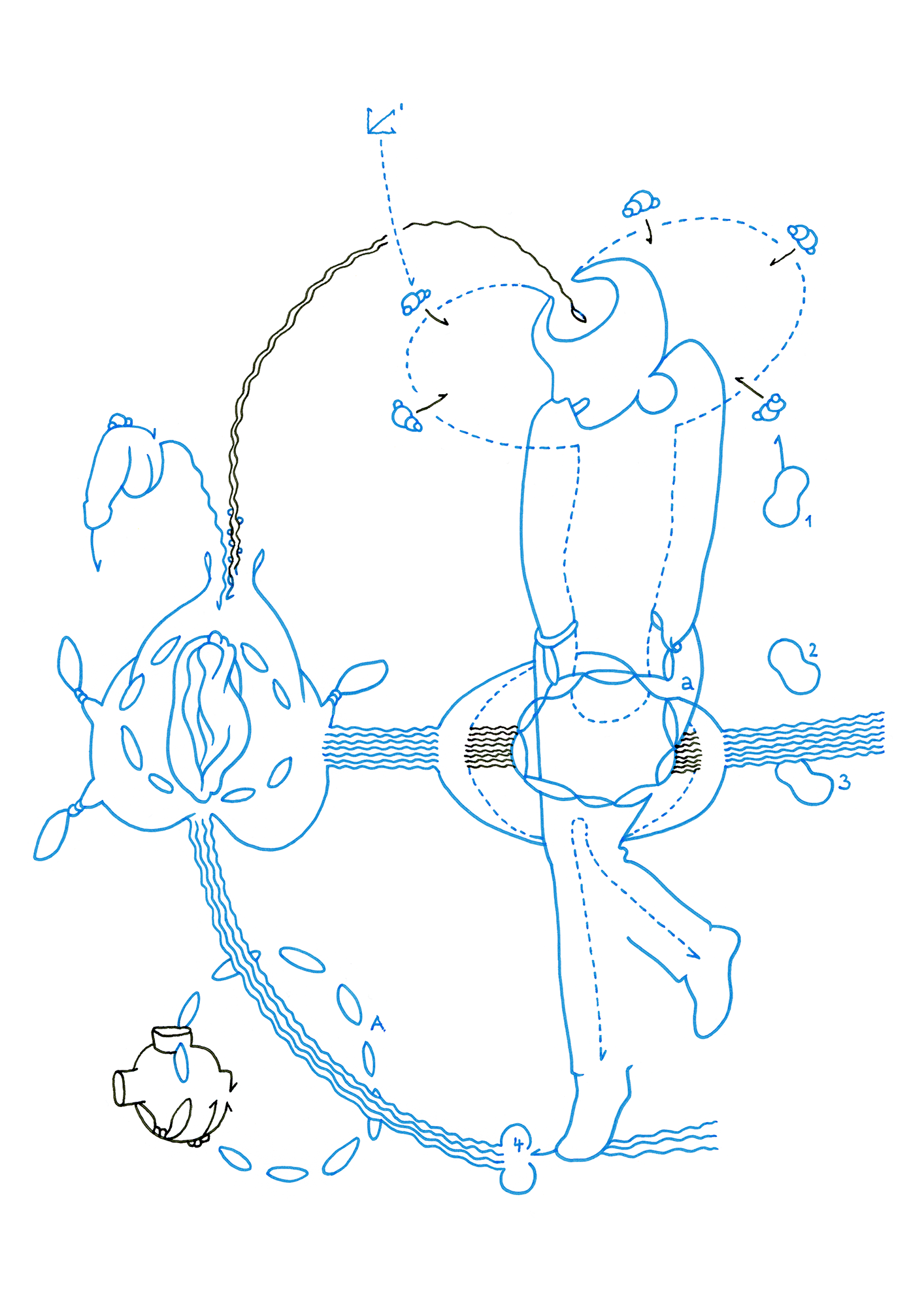 Hannes Kater – Tageszeichnung (Zeichnung/drawing) vom 09.11.2014 (1414 x 2000 Pixel)