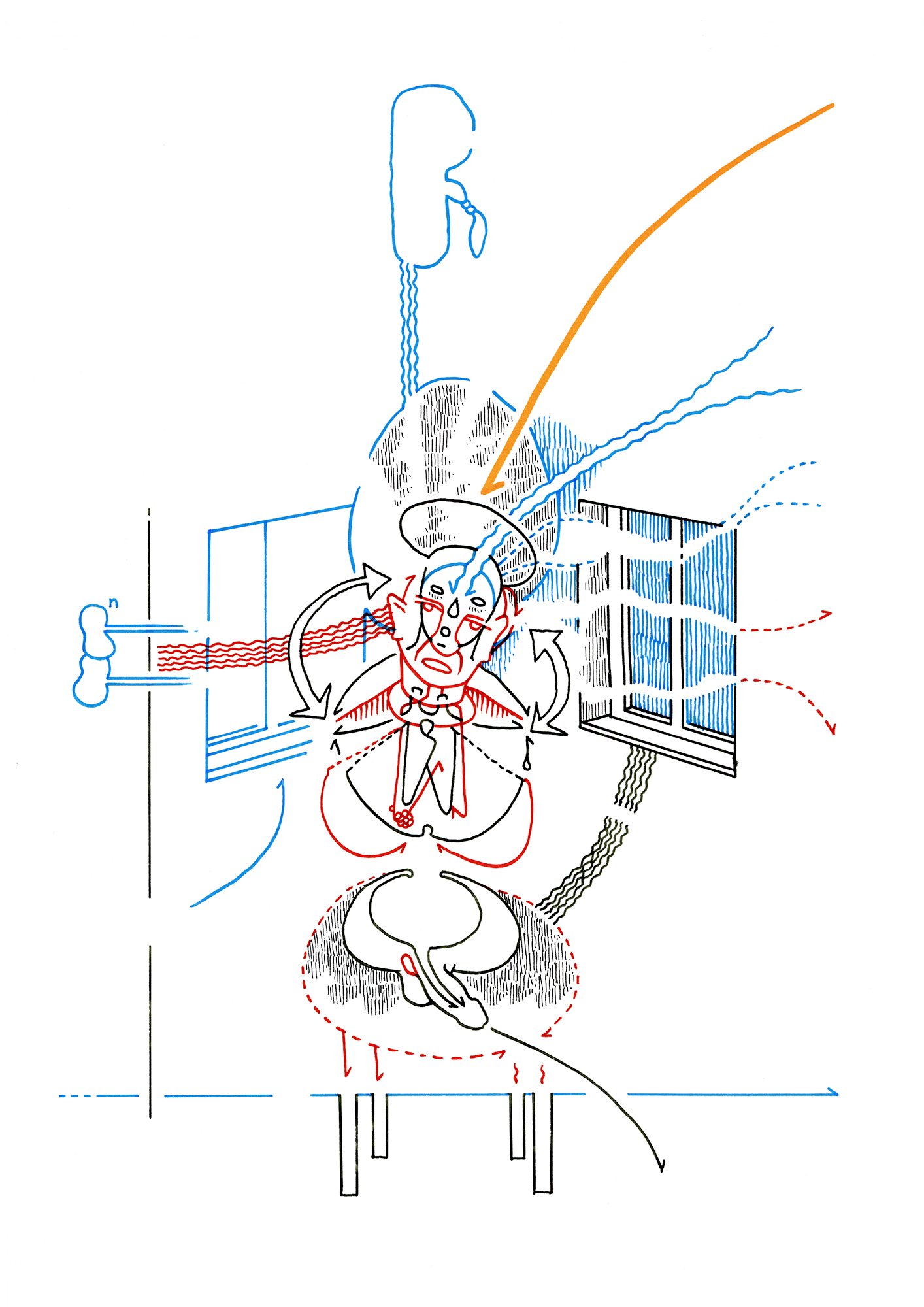 Hannes Kater – Tageszeichnung (Zeichnung/drawing) vom 25.11.2014 (1414 x 2000 Pixel)