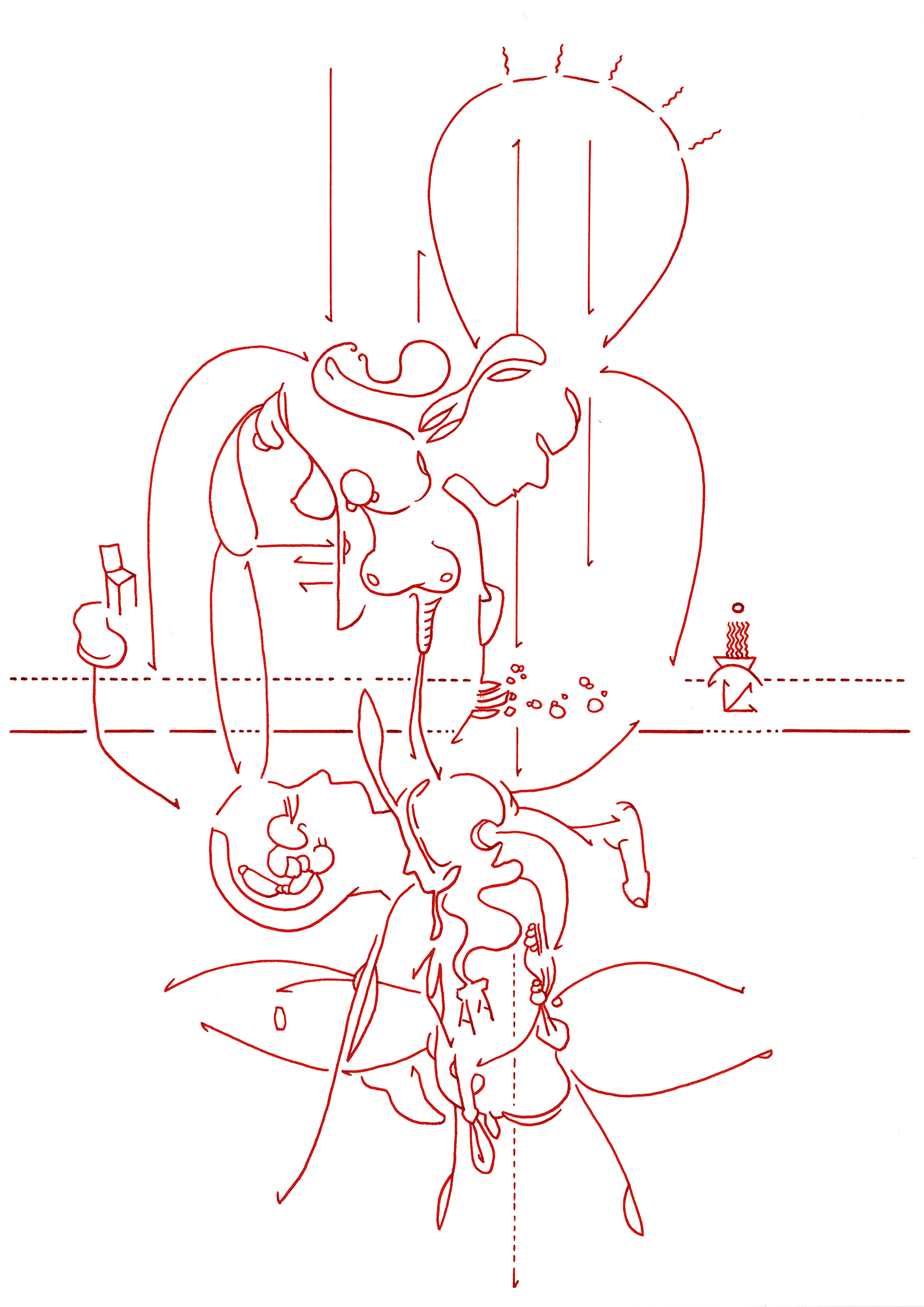 Hannes Kater  Tageszeichnung (Zeichnung/drawing) vom 16.08.2015 (1414 x 2000 Pixel)