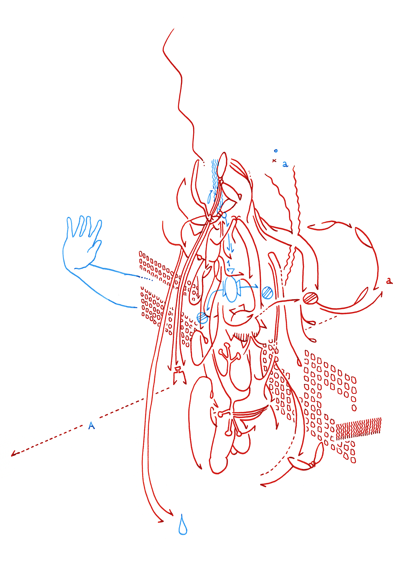 Hannes Kater  Tageszeichnung (Zeichnung/drawing) vom 26.09.2015 (1414 x 2000 Pixel)