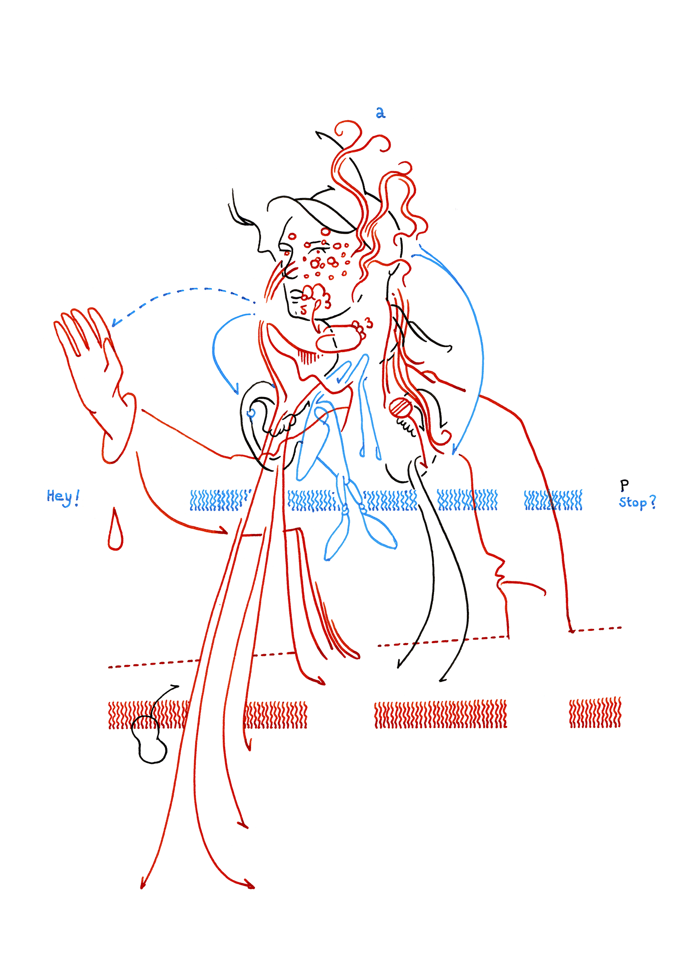 Hannes Kater  Tageszeichnung (Zeichnung/drawing) vom 29.09.2015 (1414 x 2000 Pixel)