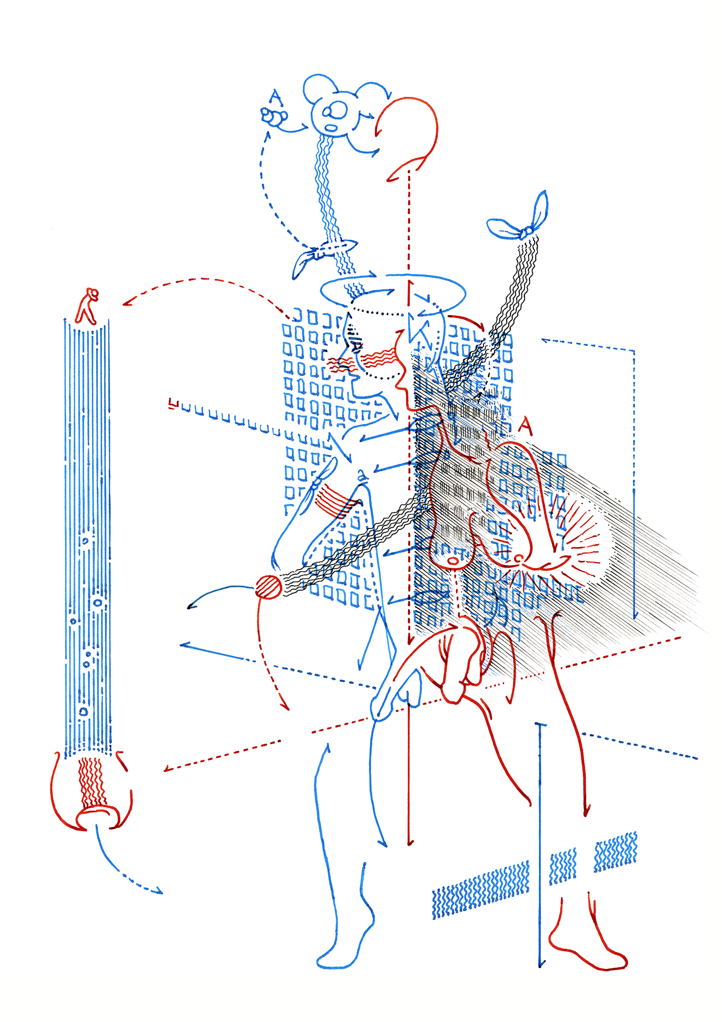 Hannes Kater  Tageszeichnung (Zeichnung/drawing) vom 25.10.2015 (1414 x 2000 Pixel)