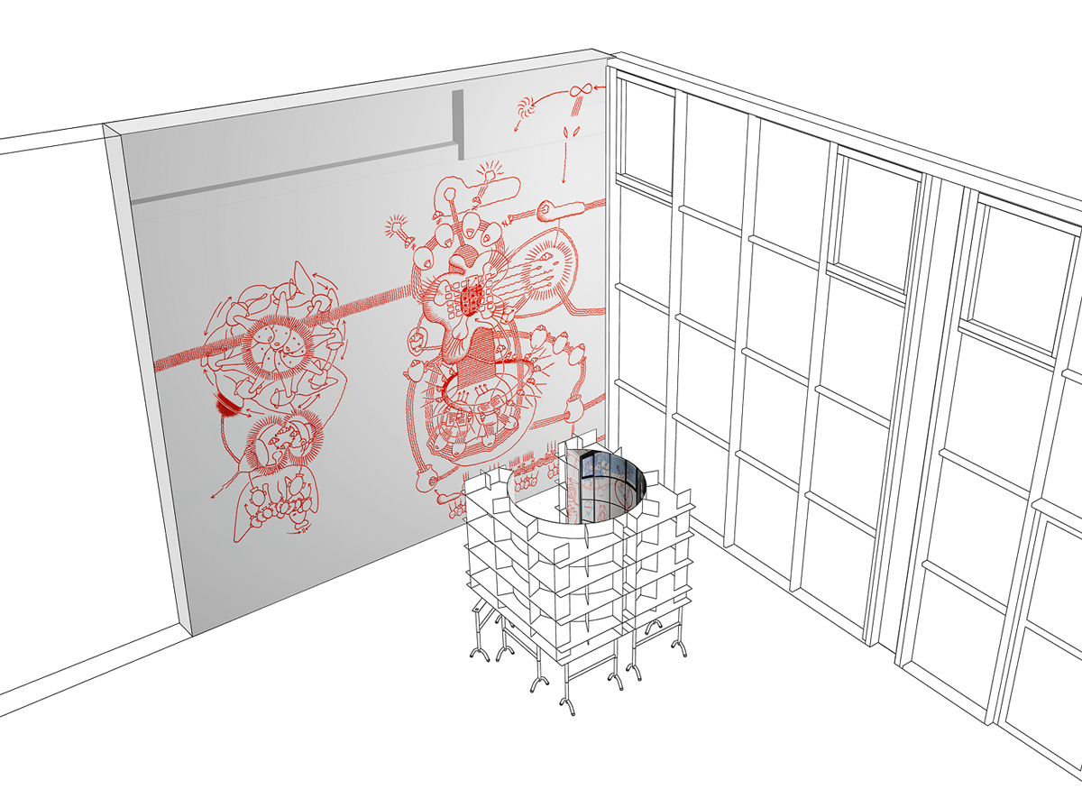 Hannes Kater: Bildprogramm für einen Raum, 1998