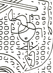 Hannes Kater Detail einer Zeichnung, Februar 2026