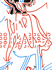 Hannes Kater – Detail einer Zeichnung aus dem März 2025