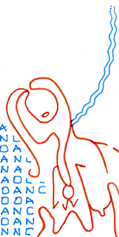 Hannes Kater – Detail einer Zeichnung aus dem April 2025