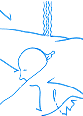 Hannes Kater – Detail einer Zeichnung aus dem April 2025