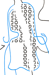 Hannes Kater – Detail einer Zeichnung aus dem April 2025