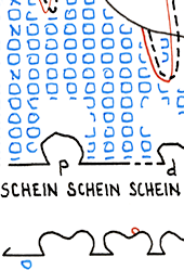 Hannes Kater – Detail einer Zeichnung aus dem Mai 2025