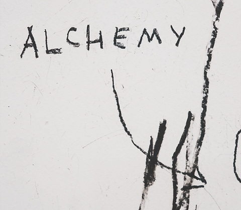 Kunstpfeil_103, Detail (Jean-Michel Basquiat) – Foto Hannes Kater