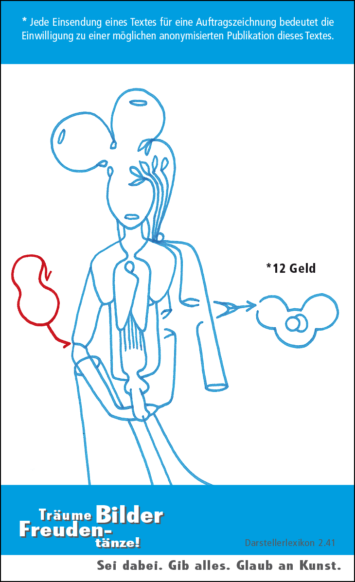 Hannes Kater: Auftragskärtchen *02 Herz, Rückseite, Version von 2010