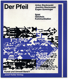 Der Pfeil. Von Anton Stankowski, Jochen Stankowski und Eugen Gomriner. Buchcover - für Buchtip