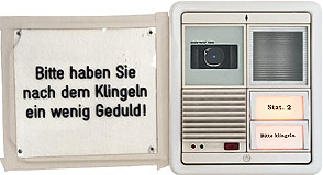 Hannes Kater: Zeichnung auf Laufzettel der Pychatrie Mainz  Von Chaos und Ordnung der Seele II, Mainz 2000, 283x136 Pixel